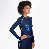 WOMEN'S FOUREVER LOYAL RASH GUARD (Navy)