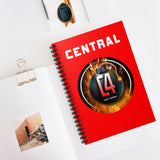 C4 SPIRAL NOTEBOOK (RED) - RULED LINE