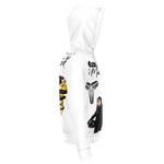 Mamba & Mambacita hoodie. Picture of Kobe and Gigi on front of Hoodie. All white with one black sleeve