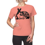 MOTHER BUNNY T-SHIRT (Salmon / Black)