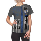 WOMEN'S BLUE LIVES MATTER (Dark Gray)