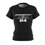 WOMEN'S MAMBA MENTALITY T-Shirt - LARGE BACK DESIGN (Black)