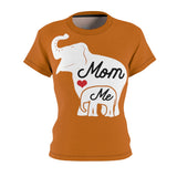 MOM & ME ELEPHANT T-SHIRT (Burnt Orange / White)