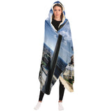 DOWNTOWN DALLAS HOODED BLANKET