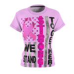 WE STAND STRONG TOGETHER T-SHIRT (Soft Pink / Black Print)