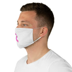 PINK RIBBON FACE MASK (White)