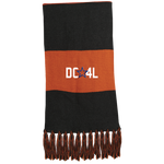 DC4L FRINGED SCARF (White Embroidery)