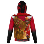 CUSTOM CHICAGO BULLS ZIP UP HOODIE