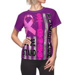 WE STAND STRONG TOGETHER T-SHIRT (Purple / Black Print)
