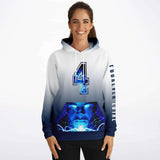 FOUREVER LOYAL HOODIE V2 (Navy - White)