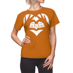MY MOM MY HEART T-SHIRT (Burnt Orange / White)