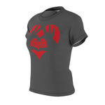 MY HEART MY MOM T-SHIRT (Dark Gray / Red)