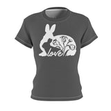 MOTHER BUNNY T-SHIRT (Dark Gray / White)