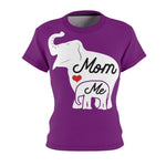 MOM & ME ELEPHANT T-SHIRT (Purple / White)
