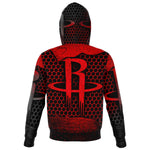 CUSTOM HOUSTON ROCKETS ZIP UP HOODIE