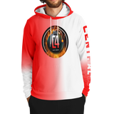 C4 PULLOVER HOODIE (RED & WHITE)