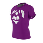 MY MOM MY HEART T-SHIRT (Purple / White)