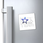 F*CK YOUR TEAM MAGNET (White / White)