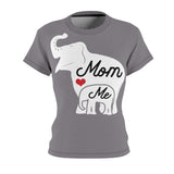 MOM & ME ELEPHANT T-SHIRT (Gray/ White)