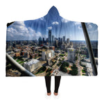 DOWNTOWN DALLAS HOODED BLANKET