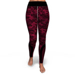 HEXAGON CAMO LEGGINGS (Red)