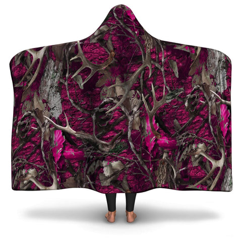 HOODED HUNTING BLANKET (Pink)