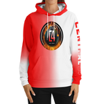 C4 PULLOVER HOODIE (RED & WHITE)