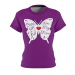 BEAUTIFUL LIKE MY MOM T-SHIRT (Purple / White)