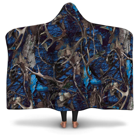 HOODED HUNTING BLANKET (Turquoise)