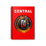 C4 SPIRAL NOTEBOOK (RED) - RULED LINE