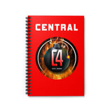 C4 SPIRAL NOTEBOOK (RED) - RULED LINE