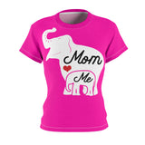 MOM & ME ELEPHANT T-SHIRT (Pink / White)