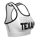 DALLAS TEXAS SPORTS BRA (White)