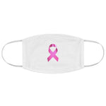 PINK RIBBON FACE MASK (White)
