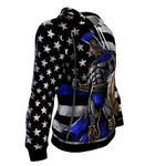 BLUE LINE WARRIOR HOODIE