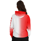 C4 PULLOVER HOODIE (RED & WHITE)