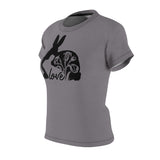 MOTHER DAUGHTER BUNNY T-SHIRT (Gray / Black)