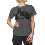 MOTHER BUNNY T-SHIRT (Dark Gray / Black)
