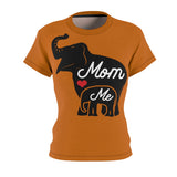 MOM & ME ELEPHANT T-SHIRT (Burnt Orange / Black)