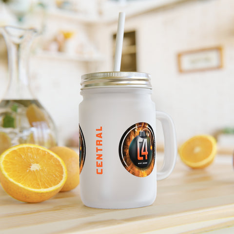 C4 FROSTED MASON JAR
