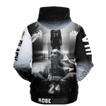 Graphic designed Hoodie of The Black Mamba Kobe Bryant of the Los Angeles Lakers