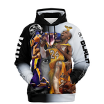 Graphic designed Hoodie of The Black Mamba Kobe Bryant of the Los Angeles Lakers