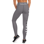 AMERICA'S TEAM YOGA LEGGINGS (Gray / White Print / Gray Star)