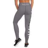 AMERICA'S TEAM YOGA LEGGINGS (Gray / White Print / Gray Star)