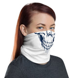 SKULL NECK GAITER (White / Navy)