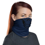 SKULL NECK GAITER (Navy / Black)