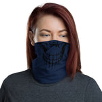 SKULL NECK GAITER (Navy / Black)