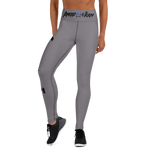 AMERICA'S TEAM LEGGINGS (Gray / Black Print / Blue Star)