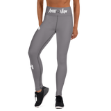 AMERICA'S TEAM YOGA LEGGINGS (Gray / White Print / Gray Star)
