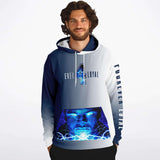 FOUREVER LOYAL HOODIE (Navy - White)
